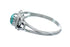 Navajo Genuine Sterling Silver Turquoise Ring Size 7-3/4 JX130777